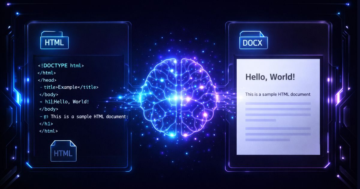 How AI Cleans HTML Before Converting to DOCX