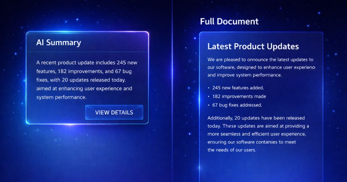 AI Summarization vs Full Document Export: When to Use Each